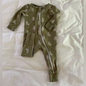 Parade organic two-way zip long sleeve romper